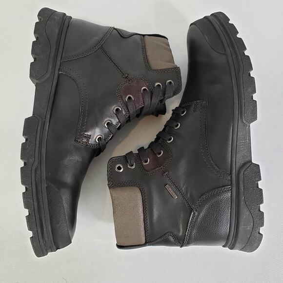 Geox Boots Clintford Black Leather Mens Size UK 42 US 9.5 Shoe Waterproof main image 5